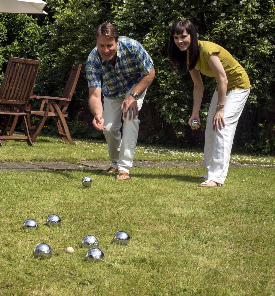 Carry BagCHROME PLATED BALLS JACK French Boules Deluxe Set Lawn Game 